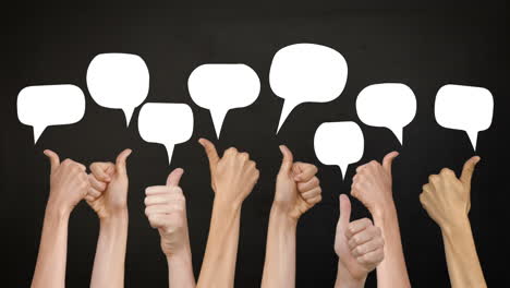 Speech-bubbles-with-many-thumbs-up