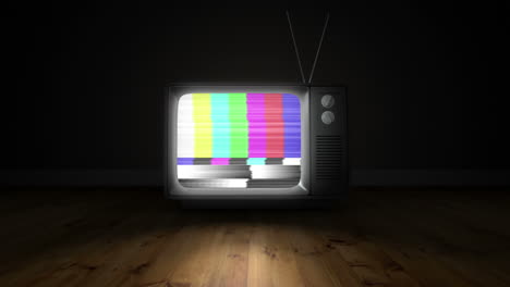 Altmodischer-Fernseher-Mit-Statischer-Aufladung
