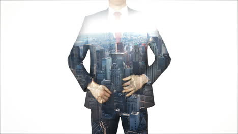 Businessman-with-city-and-skyscraper-overlay