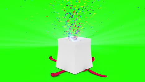 Digital-animation-of-birthday-gift-exploding