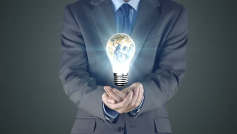 Businessman-presenting-light-bulb-with-hands