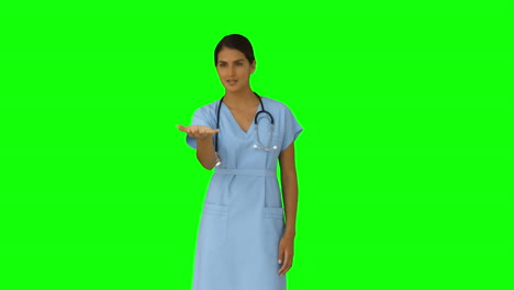 Krankenschwester-Streckt-Ihre-Hand-Aus