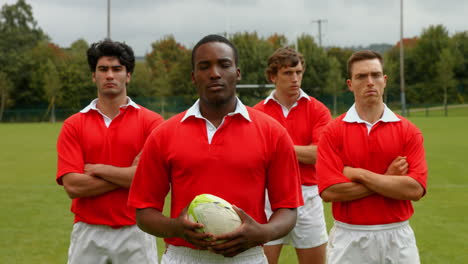 Rugby-players-standing-together