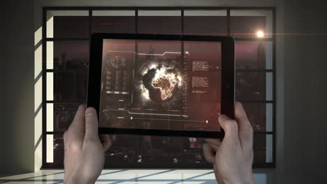 A-new-tablet-interface-being-used-in-a-building-