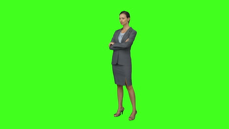Businesswoman-standing-with-arms-crossed