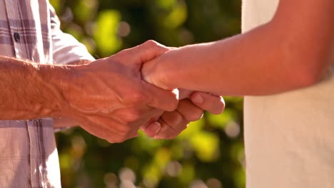 Pareja-Tomados-De-La-Mano-En-Cámara-Lenta