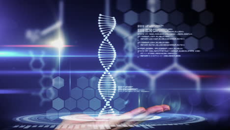 Hand-Präsentiert-DNA-Schnittstelle