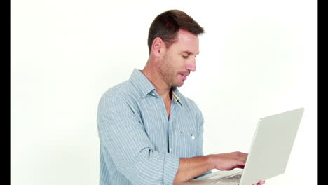 Man-using-his-laptop