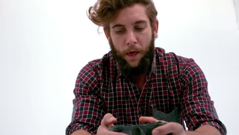 Bearded-hipster-playing-video-games