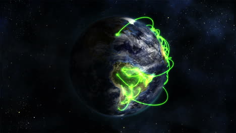 Animierte-Erde-Rotiert-Mit-Wolken-Und-Grünen-Links,-Bild-Von-Nasa.org.