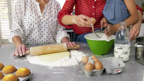 -Cute-family-preparing-a-cake