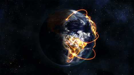 Shaded-Earth-with-orange-connections-and-stars,-image-courtesy-of-Nasa.org.