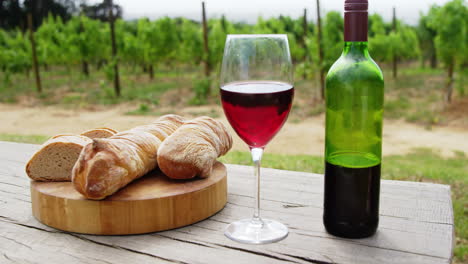 Focus-on-bread-with-red-wine-