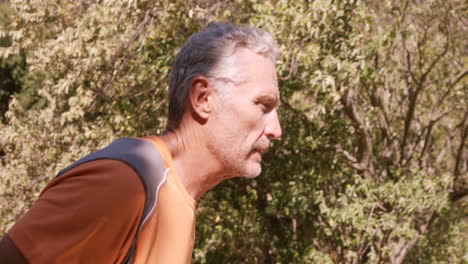 Man-jogging-in-the-forest