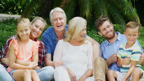 Happy-family-posing-together