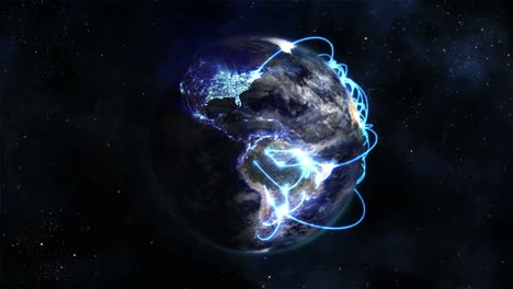 Tierra-Animada-Con-Nubes-Dinámicas-Y-Conexiones-Azules,-Imagen-Cortesía-De-Nasa.org.