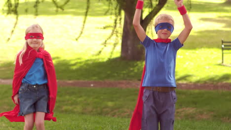 Children-pretending-to-be-superhero