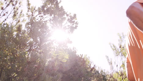 Man-jogging-in-the-forest