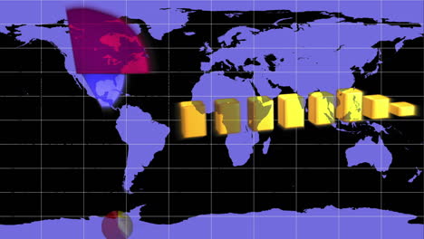 Diagramas-Que-Aparecen-En-Un-Mapa-Mundial-Azul