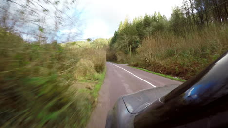 Person-filming-the-drive-of-the-car