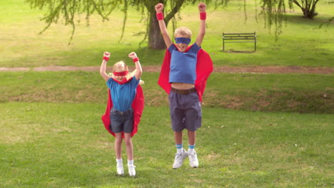 Children-pretending-to-be-superhero
