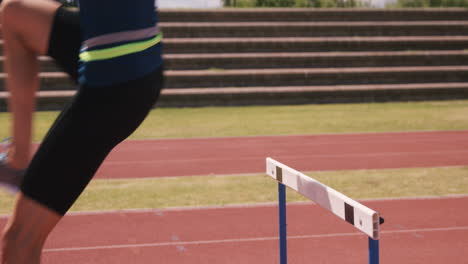 Sportsperson-doing-hurdle-race