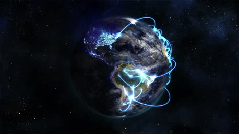 Animated-Earth-with-clouds-and-stars-rotates,-courtesy-of-Nasa.org.