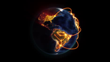 Lighted-Earth-with-orange-connections-turning-on-itself-with-Earth-image-courtesy-of-Nasa.org