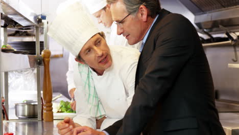 Chef-talking-with-employer