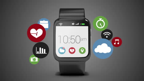 Smartwatch-concept-with-icons