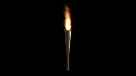 Olympic-torch-burning-against-black-background