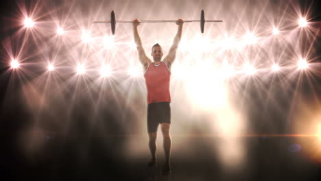 Young-man-lifting-up-barbell