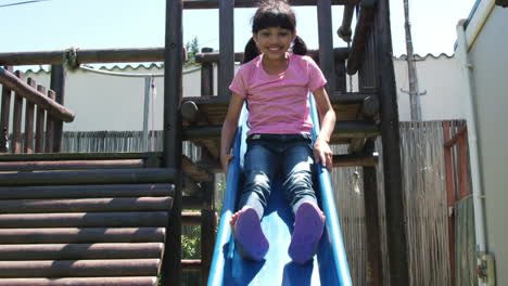 Little-girl-on-the-slide