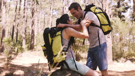 Smiling-couple-embracing-each-other