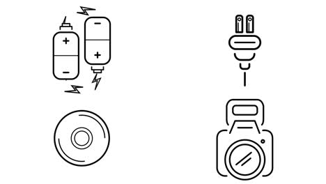 Ilustración-Del-Conjunto-De-Iconos-Electrónicos