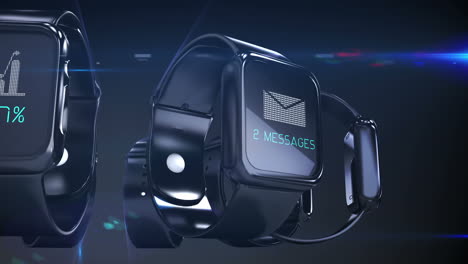 Futuristic-smartwatch-with-different-icon