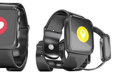 Futuristische-Smartwatch-Mit-Unterschiedlichem-Symbol
