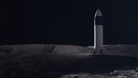 Close-Timelapse-of-a-Space-Rocket-on-the-Surface-of-the-Moon