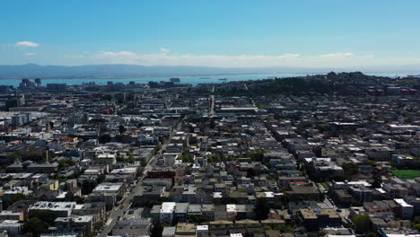 Luftbildübersicht-über-Das-Stadtbild-Und-Die-Straßen-Von-San-Francisco,-Kalifornien,-USA