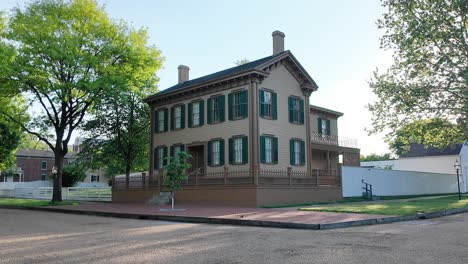 Abraham-Lincoln-Haus-In-Springfield,-Illinois
