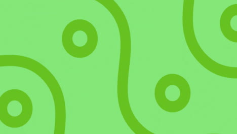 Animation-of-dark-green-pattern-on-green-background
