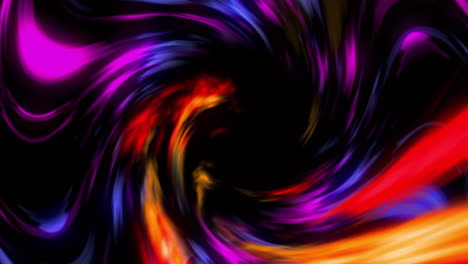 Animation-Einer-Spiralförmigen-Lichtspur-Auf-Schwarzem-Hintergrund
