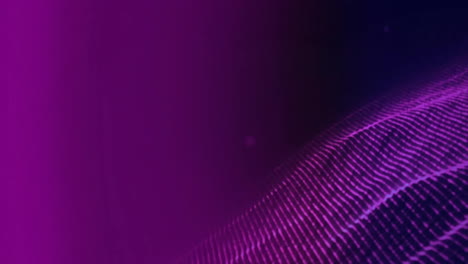 Animation-of-purple-light-mesh-moving-on-black-background