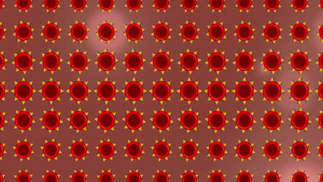 Animation-of-red-shapes-moving-over-light-spots