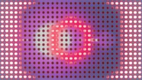 Animation-Eines-Kreisförmigen-Netzes-über-Konzentrischen-Roten-Sechsecken,-Die-Sich-Auf-Dunklem-Hintergrund-Bewegen