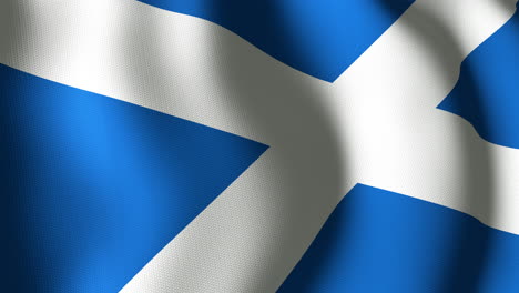 Animation-Der-Wehenden-Flagge-Von-Schottland