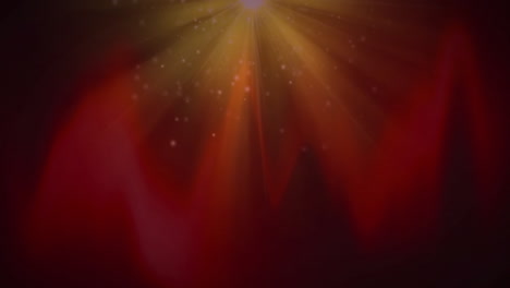 Animation-Von-Lichtspuren-über-Roten-Formen-Auf-Schwarzem-Hintergrund