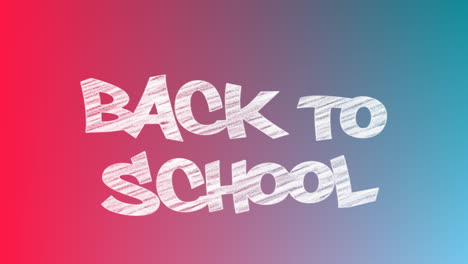 Animation-of-back-to-school-text-on-red-and-blue-background