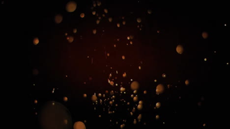 Animation-of-light-spots-on-black-background