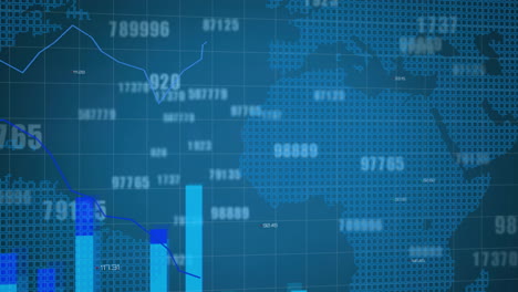 Animación-Del-Procesamiento-De-Datos-Digitales-Sobre-El-Mapa-Mundial